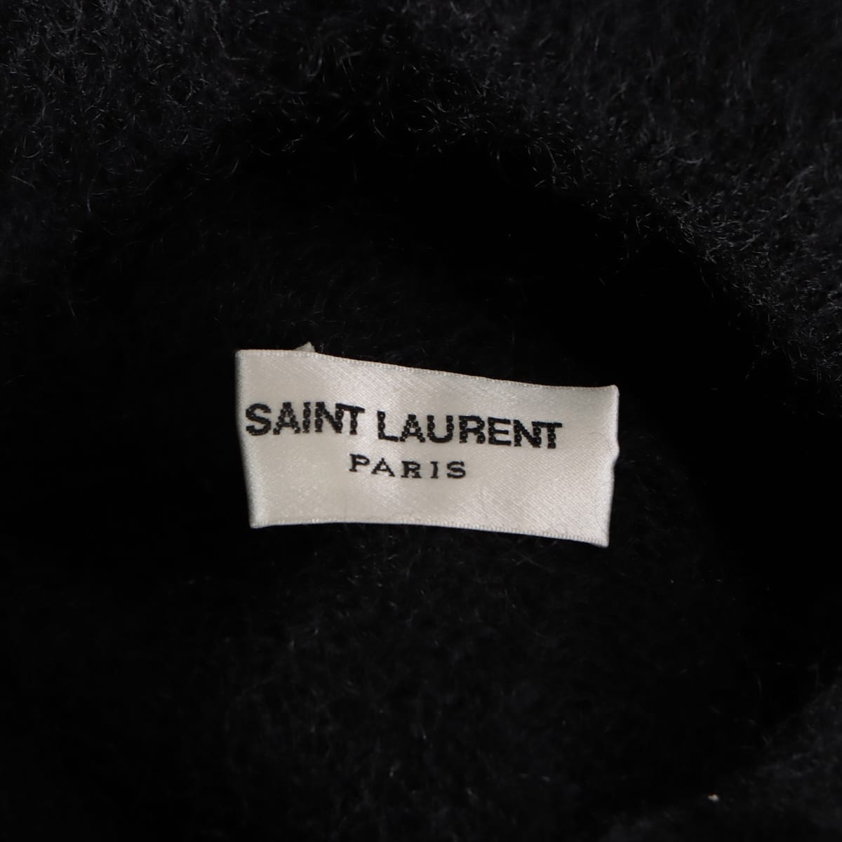 Saint Laurent Paris 20 years Mohair x nylon x hair Turtleneck Knit L Men's Black