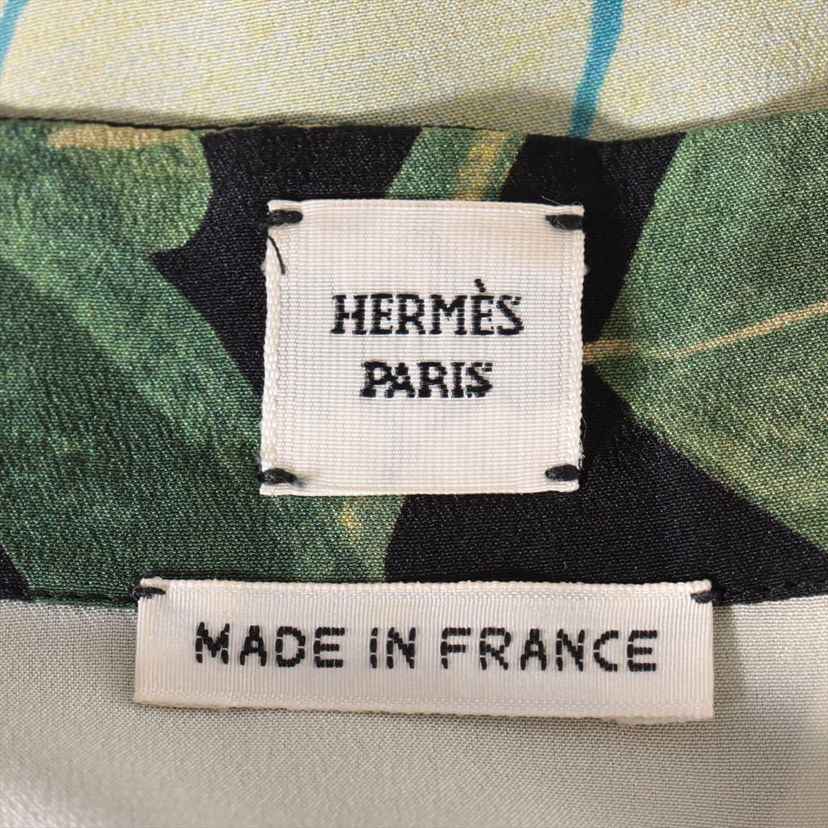Hermès Silk Sleeveless dress 34 Ladies' Green