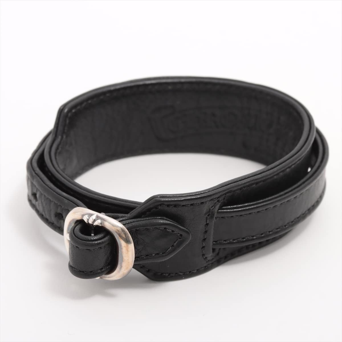 Chrome Hearts R&R  Slim Bracelet Leather & 925 32.1g With invoice