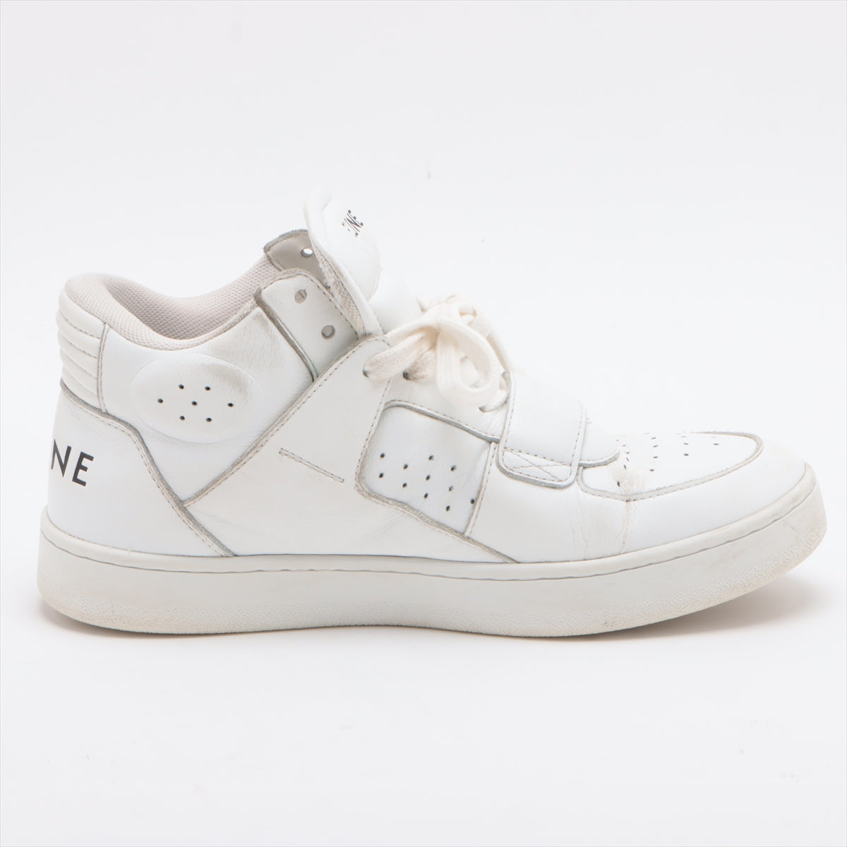 CELINE Leather High-top Sneakers 36 Ladies' White CT-02 RM0241 Is there a replacement string