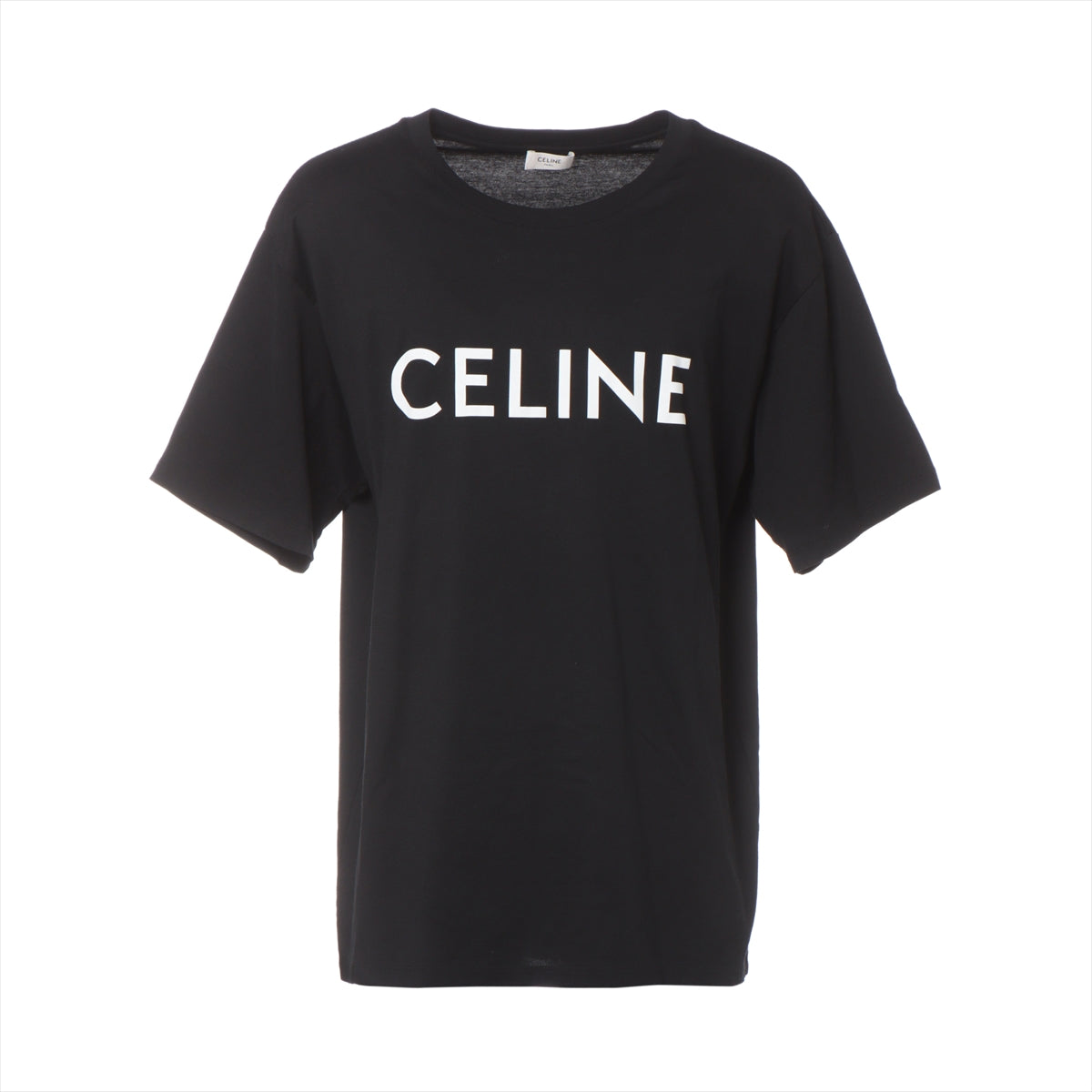 Celine Cotton T-shirt XL Men's Black  Logo 2X681671Q