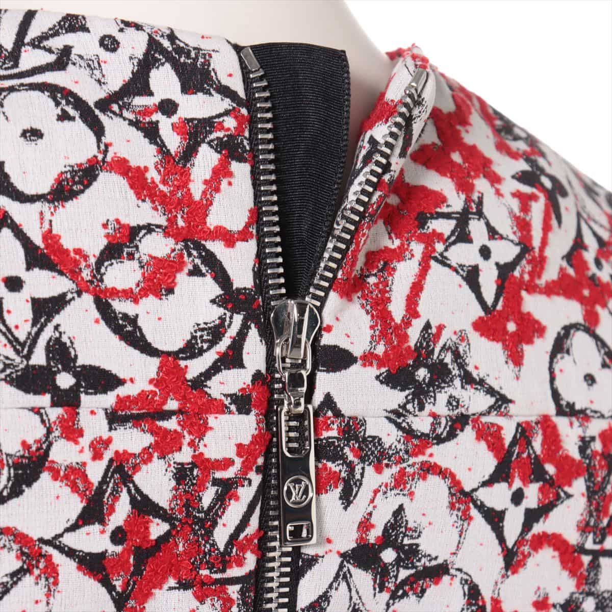 Louis Vuitton Monogram Cotton & rayon Sleeveless dress 34 Ladies' Red