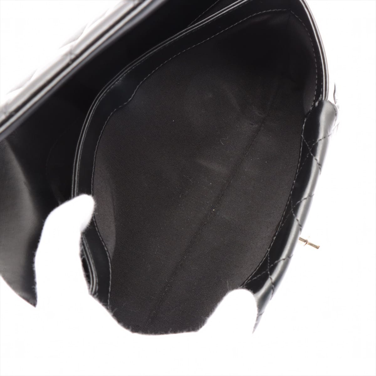 Chanel Matelasse Lambskin Clutch bag Black Silver Metal fittings 24XXXXXX Internal lame adhesion