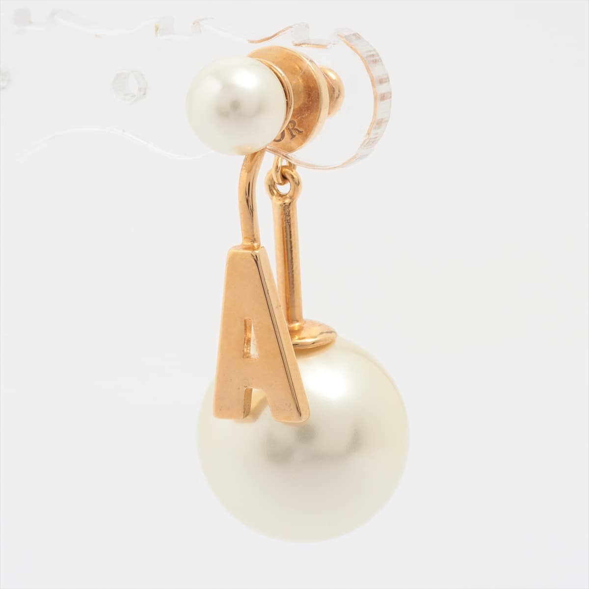 Christian Dior Tribal Piercing jewelry (for one ear) GP x Imitation pearl Gold