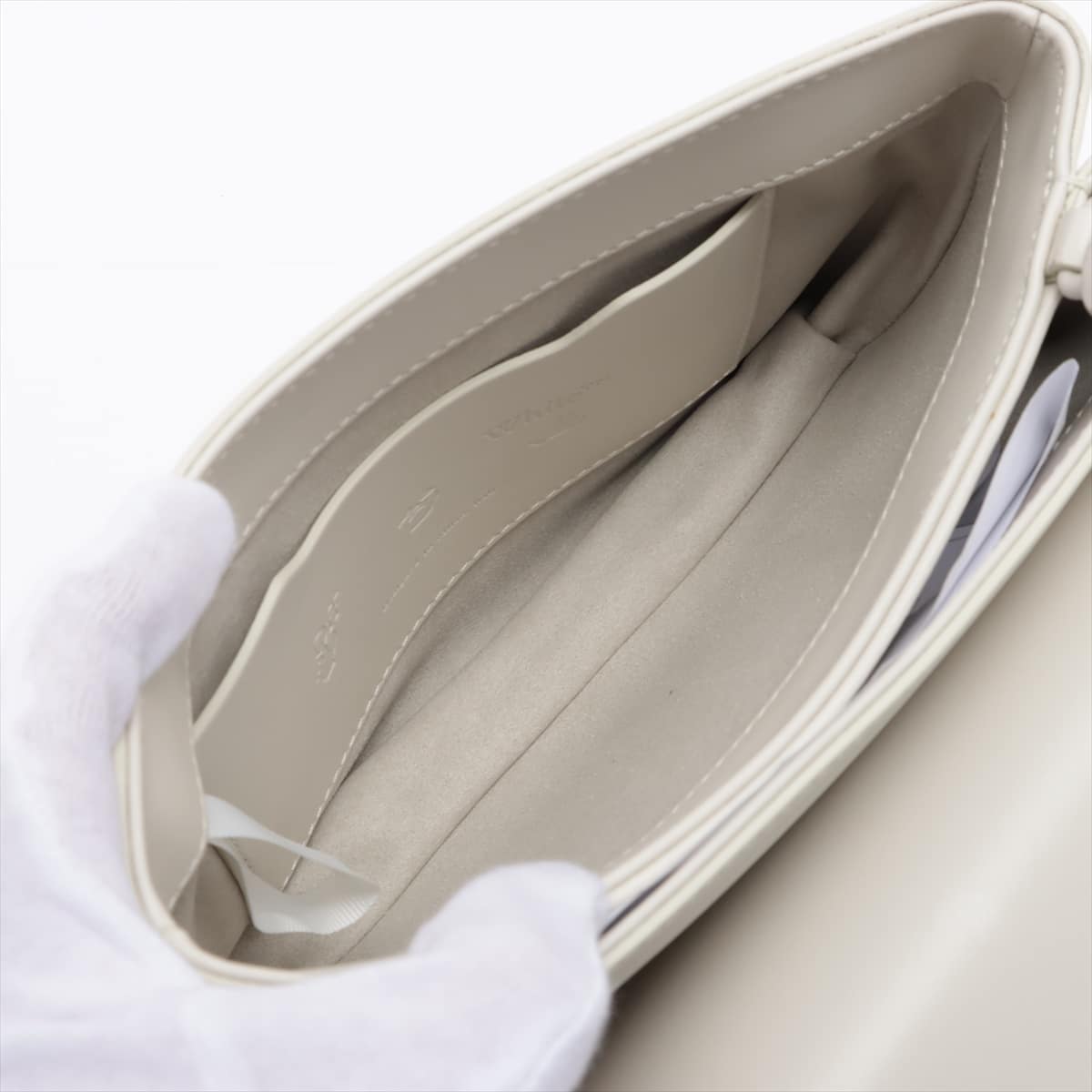 Off-White Binder Clip 2way handbag White