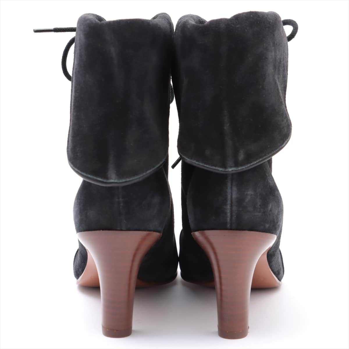 Chloe Leather & suede Boots 36 Ladies' Black x Gray