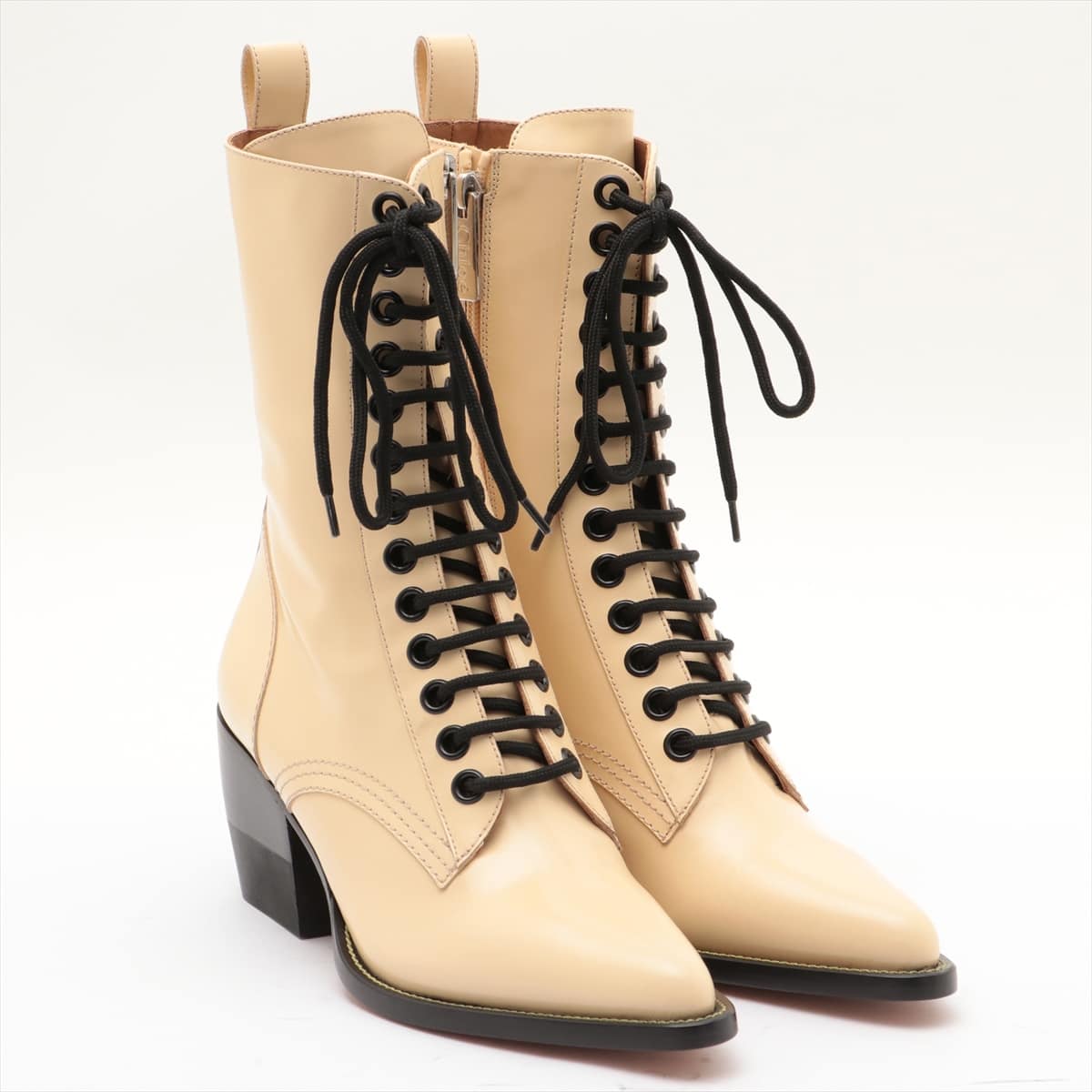 Chloe Leather Boots 39 Ladies' Yellow