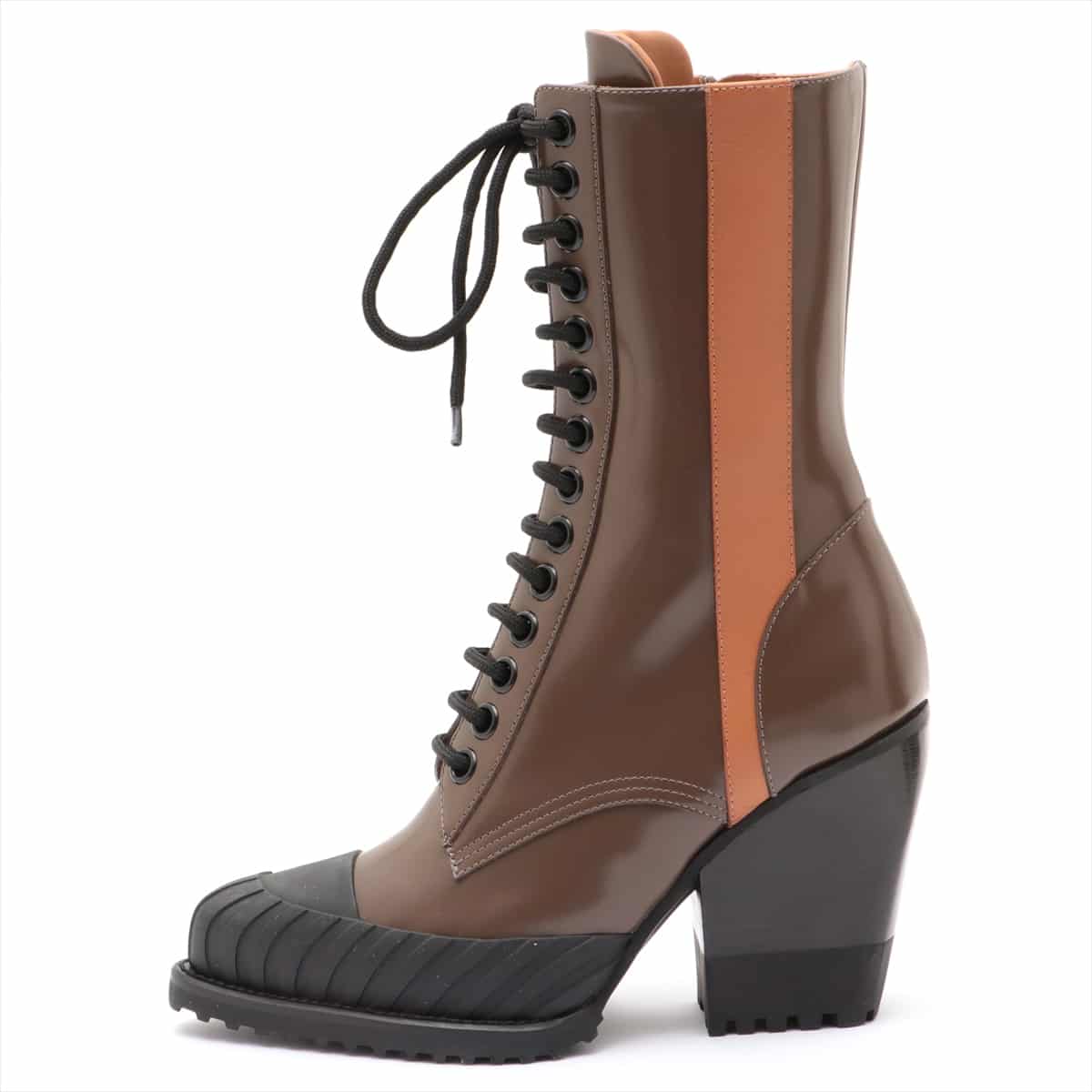Chloe Leather Boots 37 Ladies' Brown