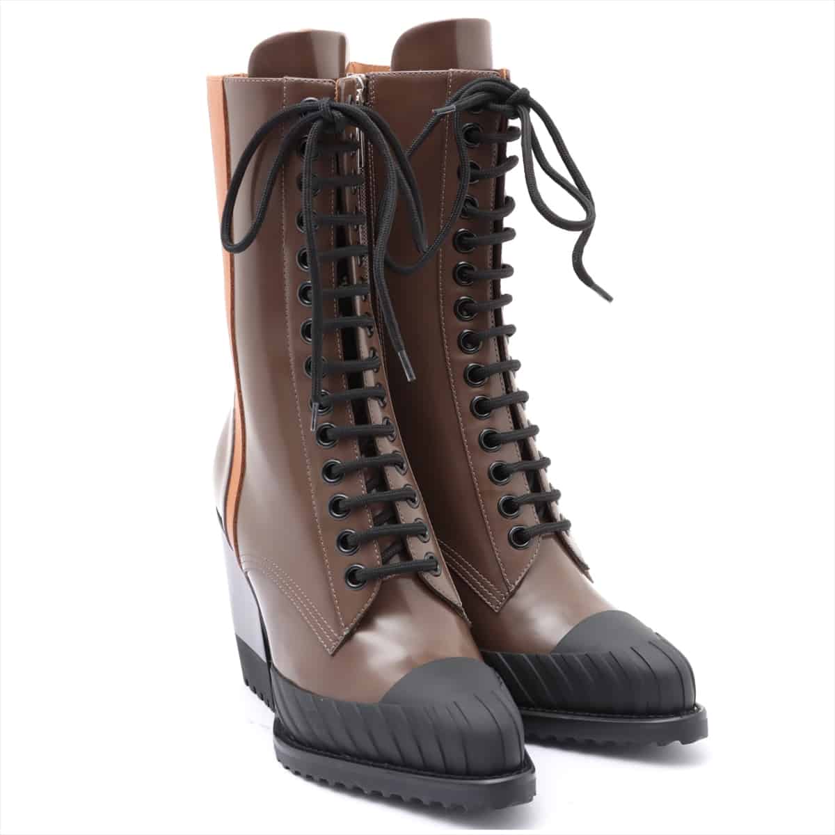 Chloe Leather Boots 38 Ladies' Brown