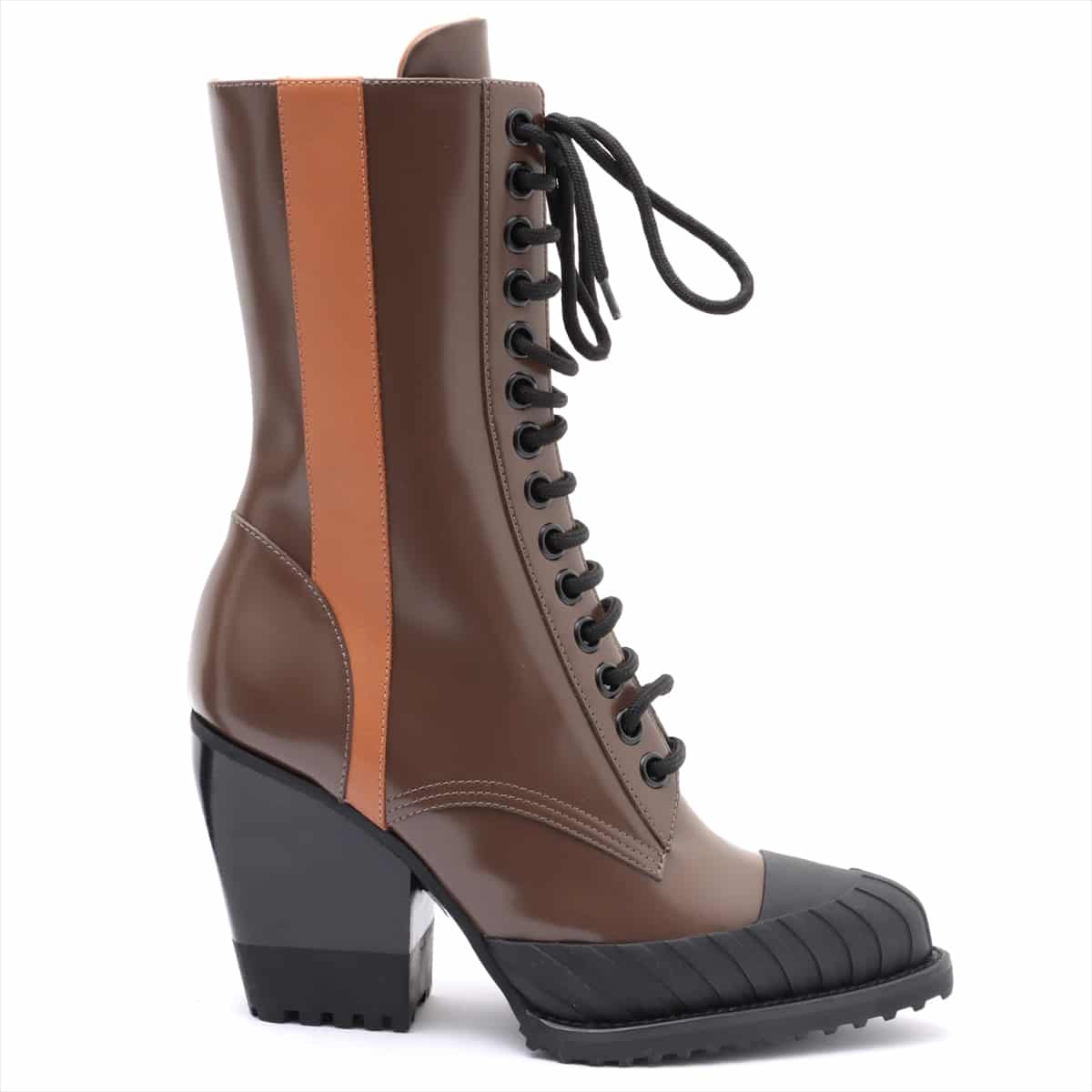 Chloe Leather Boots 38 Ladies' Brown