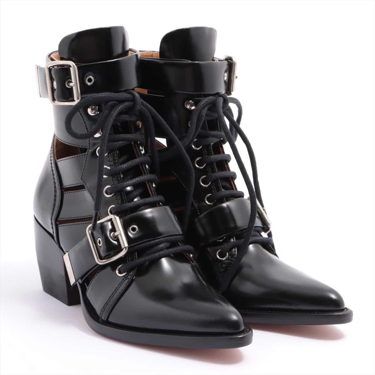 Chloe RYLEE Leather Boots 36 Ladies' Black
