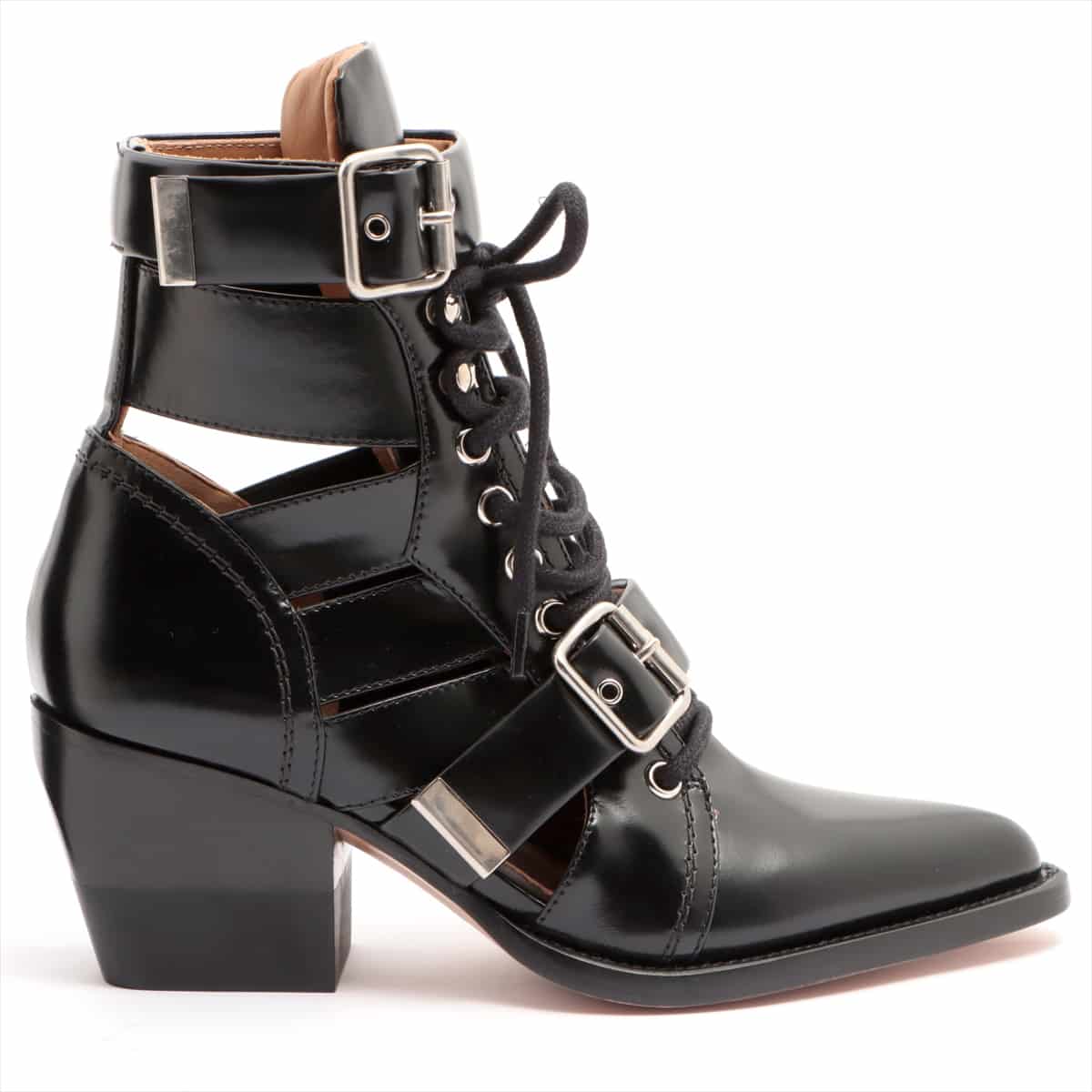 Chloe RYLEE Leather Boots 36 Ladies' Black