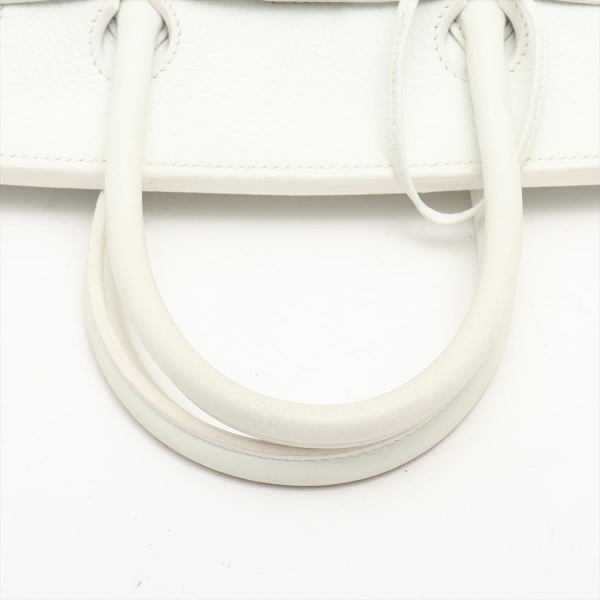 Hermès Birkin 35 Taurillon Clemence Hand bag White Silver Metal fittings □E: 2001