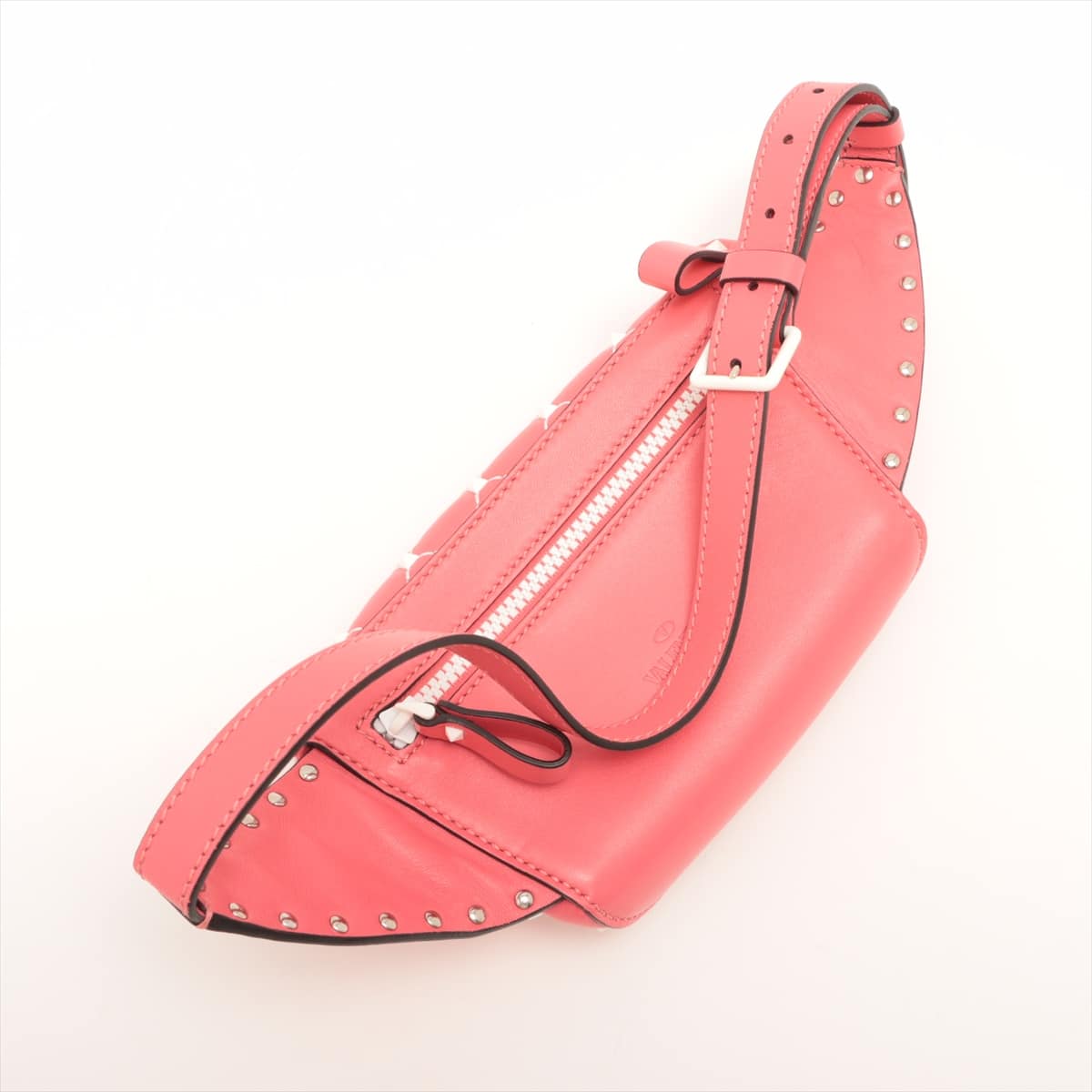 Valentino Garavani Rock Studs leather x studs Sling backpack Pink