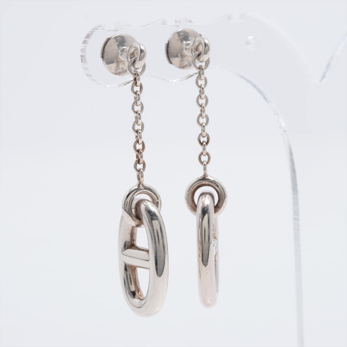 Hermès Chaîne d'Ancre Piercing jewelry (for both ears) 925 6.3g Silver
