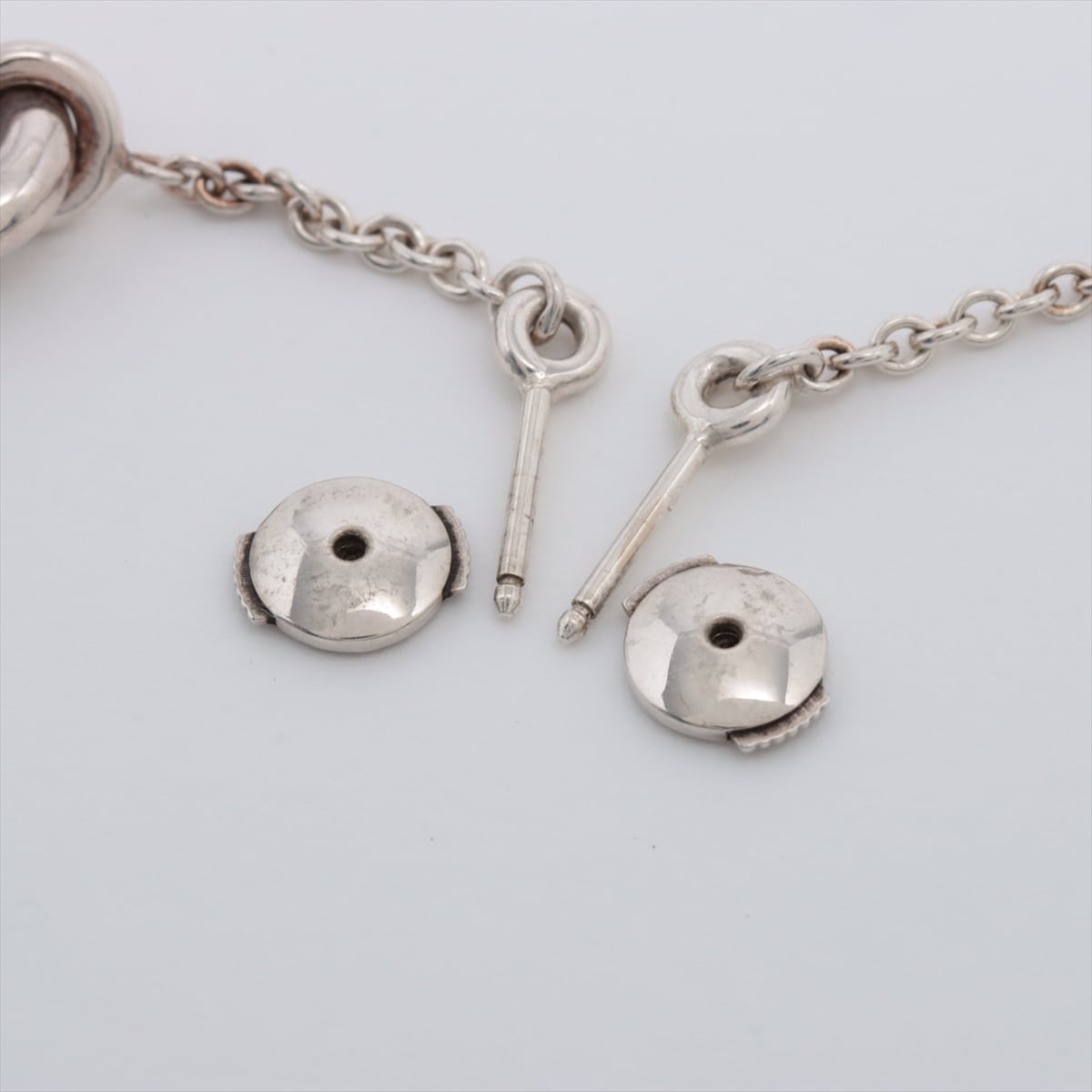Hermès Chaîne d'Ancre Piercing jewelry (for both ears) 925 6.3g Silver