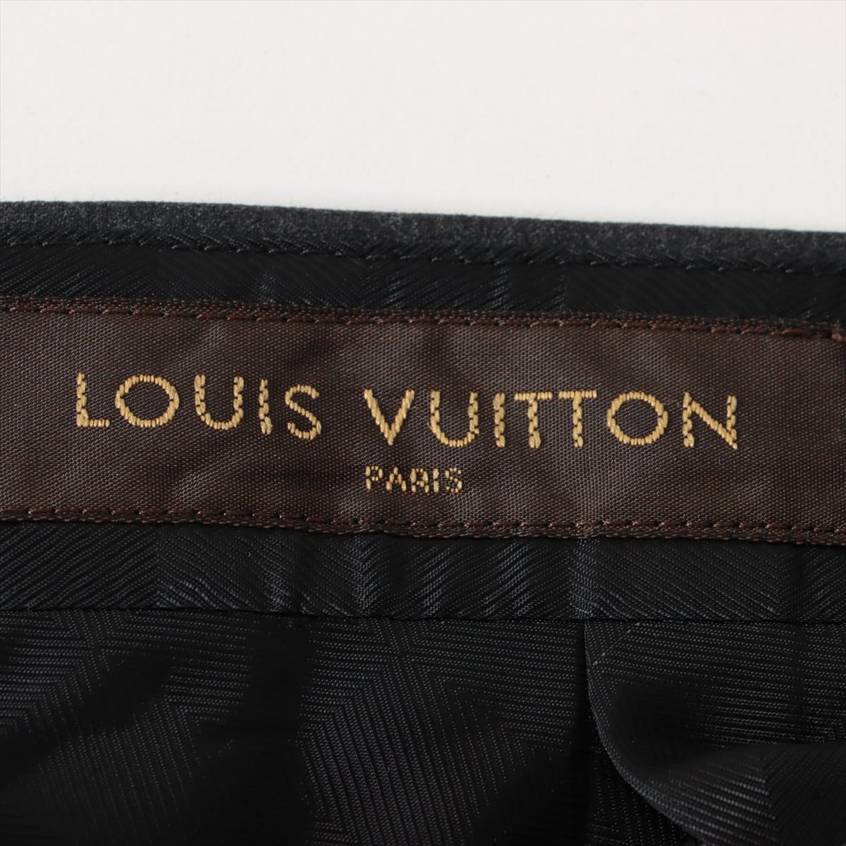 Louis Vuitton Wool Slacks 42 Men's Grey  LV bracket