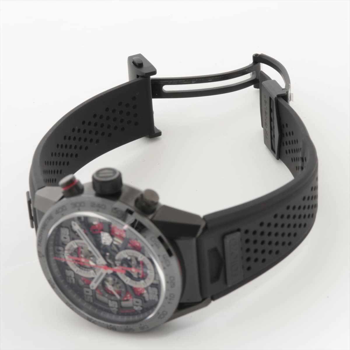 TAG Heuer Carrera calibre Heuer 01 TOKYO EDITION CAR201D.FT6087 CE x rubber AT Skeleton dial