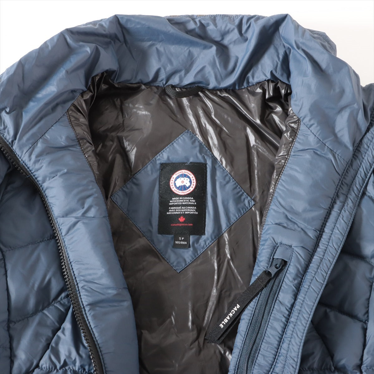 Canada Goose Polyester & Nylon Down jacket S Ladies' Navy Blue  2200L ABBOTT