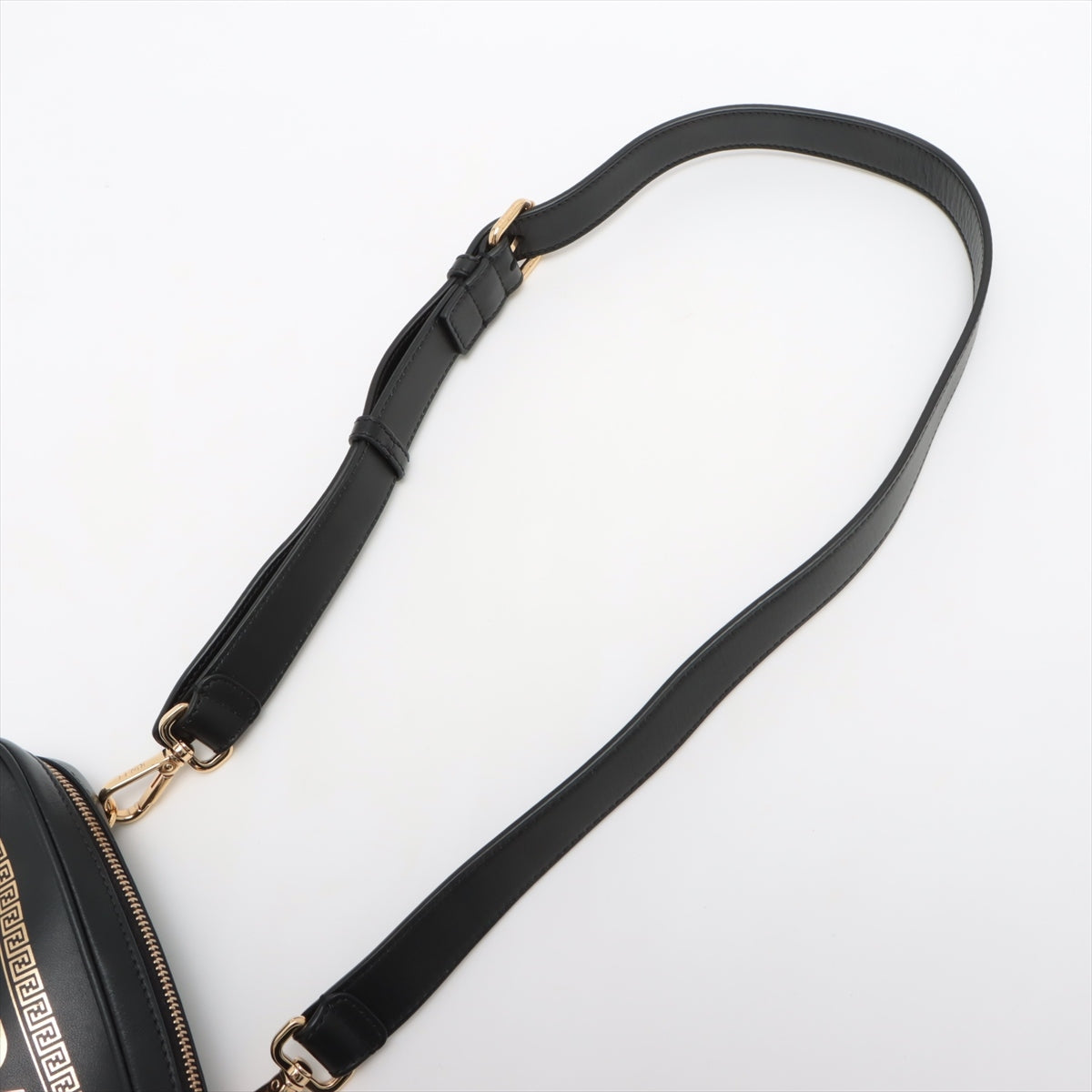 Fendi x Versace Fender Choi Camera Bag Leather Shoulder Bag Black 1006611