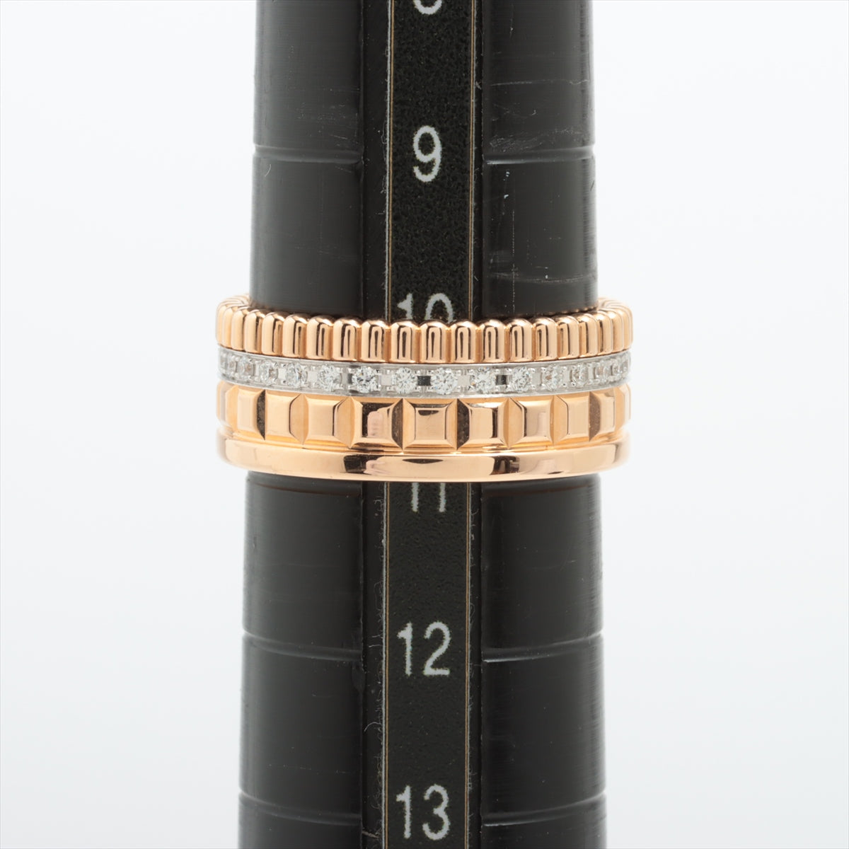 Boucheron Quatre Radiant Small Diamond Ring 750(PG×WG) 7.3g 51