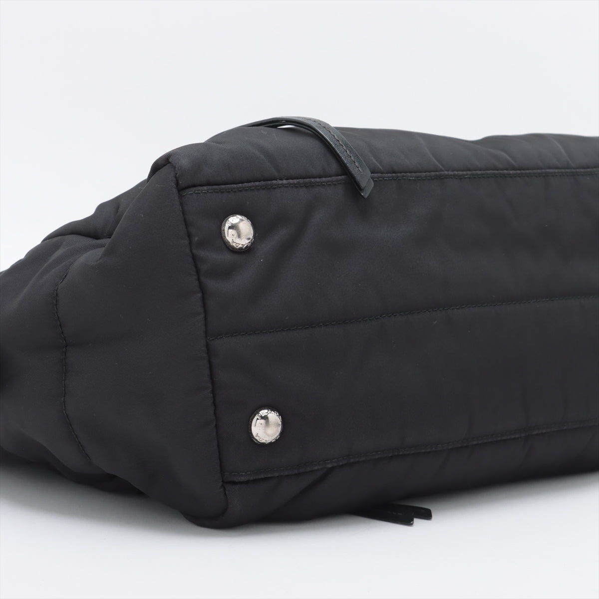 Prada Tessuto Nylon & Leather 2 Way Handbag Black