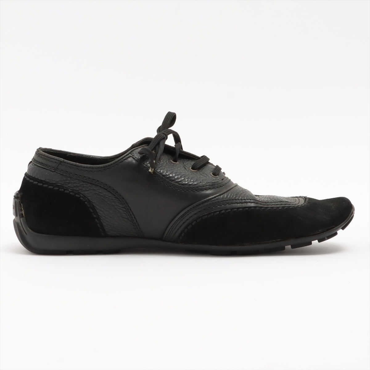 Louis Vuitton 06 Leather & Suede Leather shoes 8 Men's Black FA0046