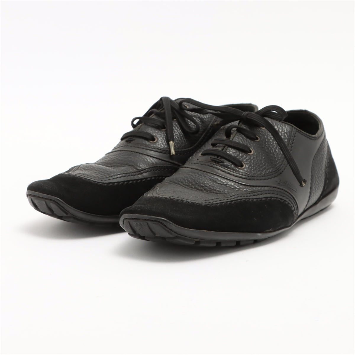 Louis Vuitton 06 Leather & Suede Leather shoes 8 Men's Black FA0046