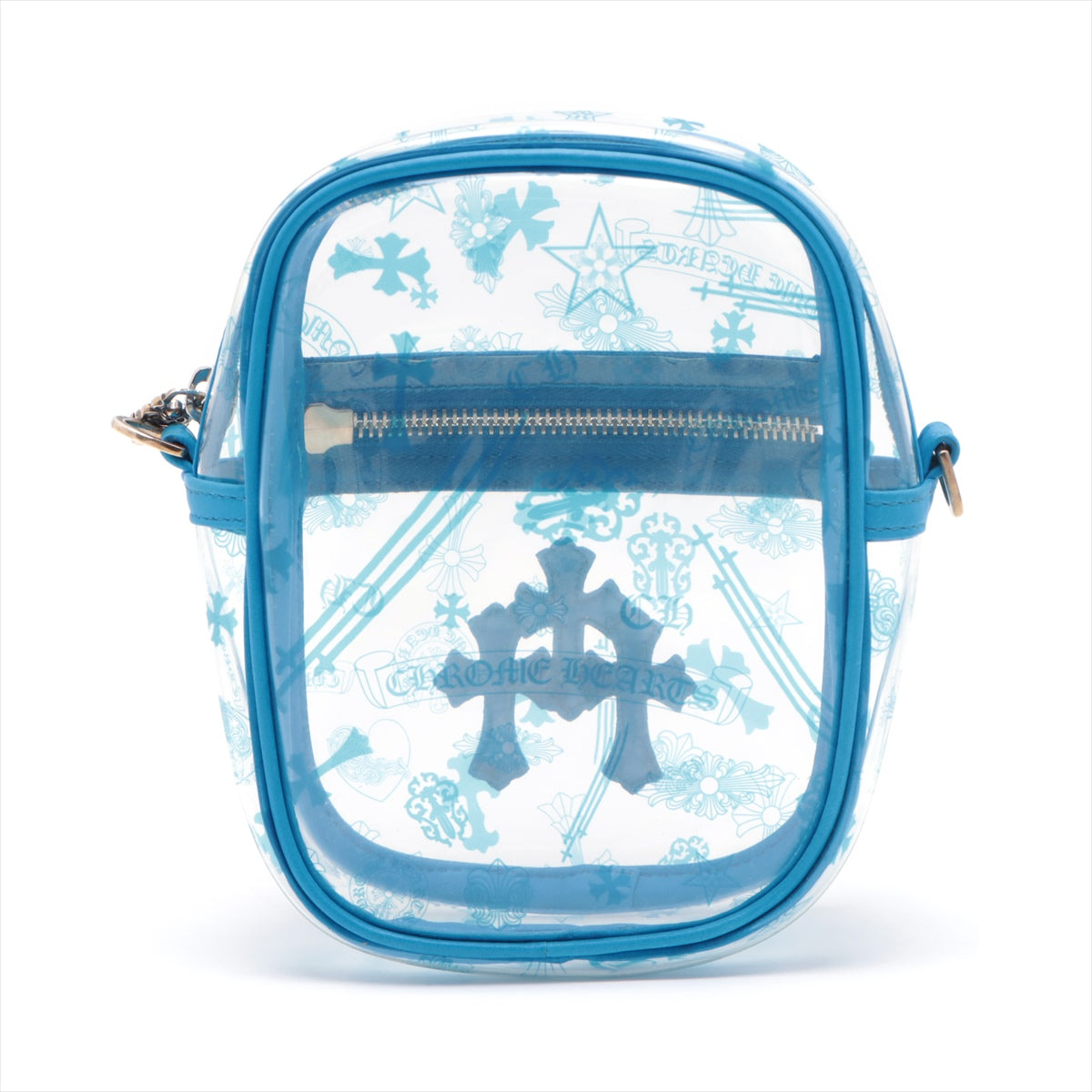 Chrome Hearts Shoulder Bag No notation Blue TAKA  MINI Takamini PVC material