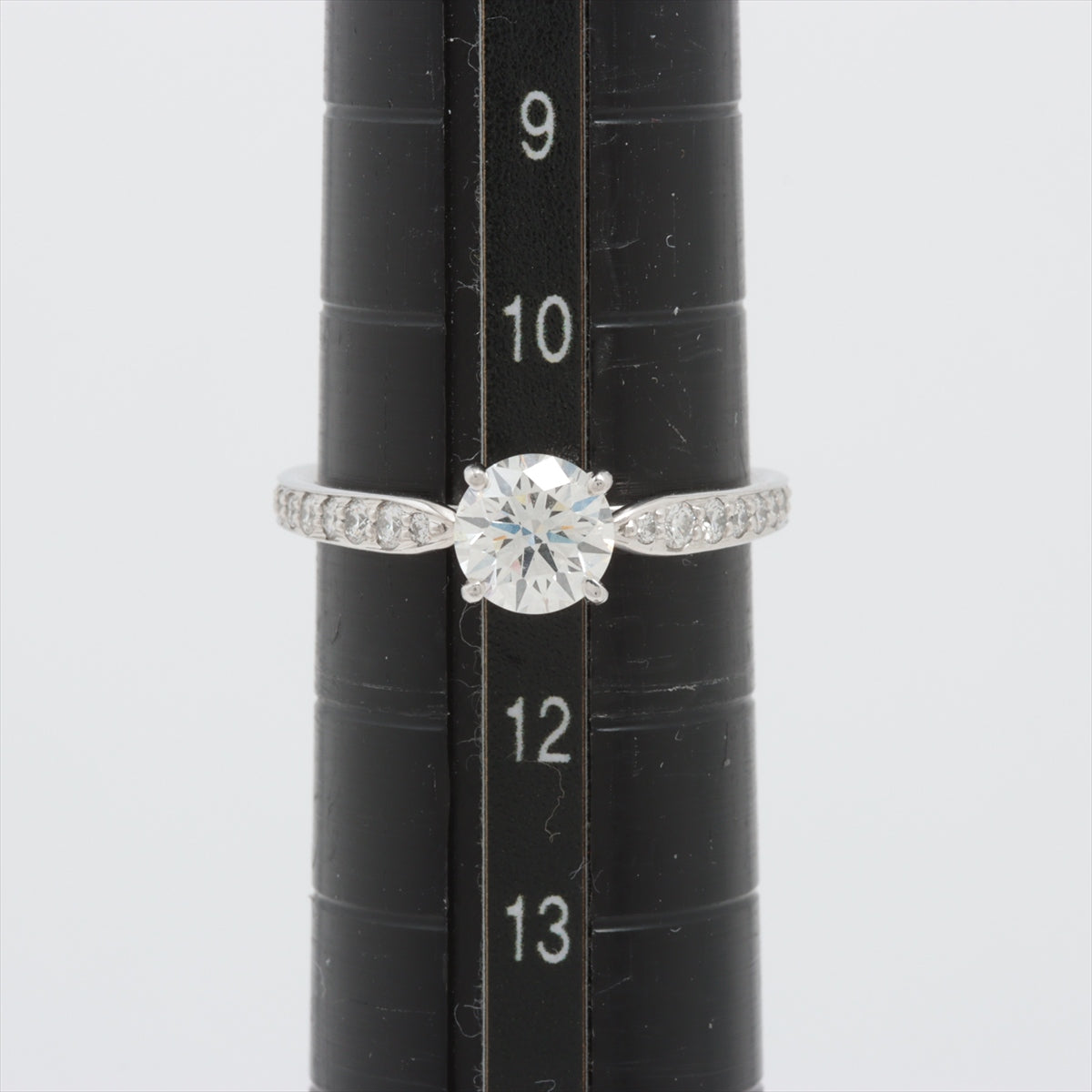 Tiffany Harmony Half Circle Diamond Ring Pt950 3.0g D0.74