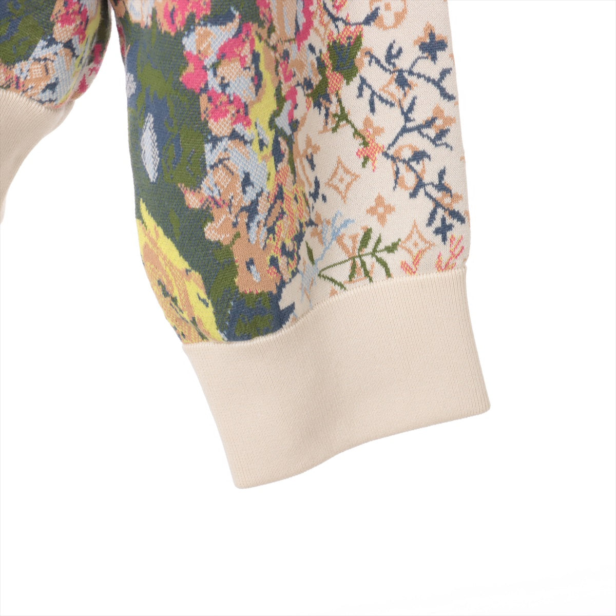 Louis Vuitton 22AW Cotton Parker 4L Men's Multicolor  RM222 LV Flower graphic jacquard hoodie