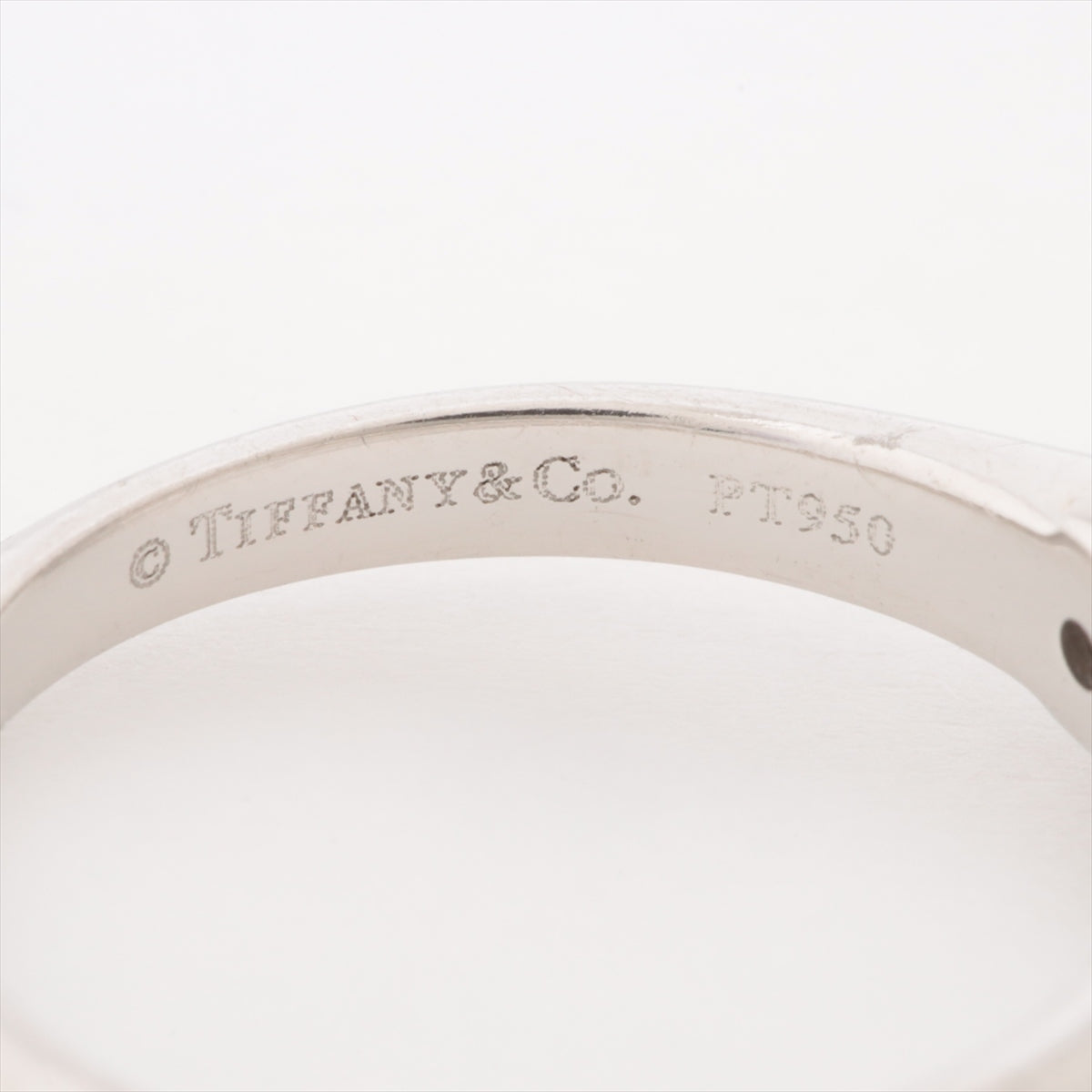 Tiffany Solitaire diamond Ring Pt950 4.9g 1.08 I VVS1 EX NONE