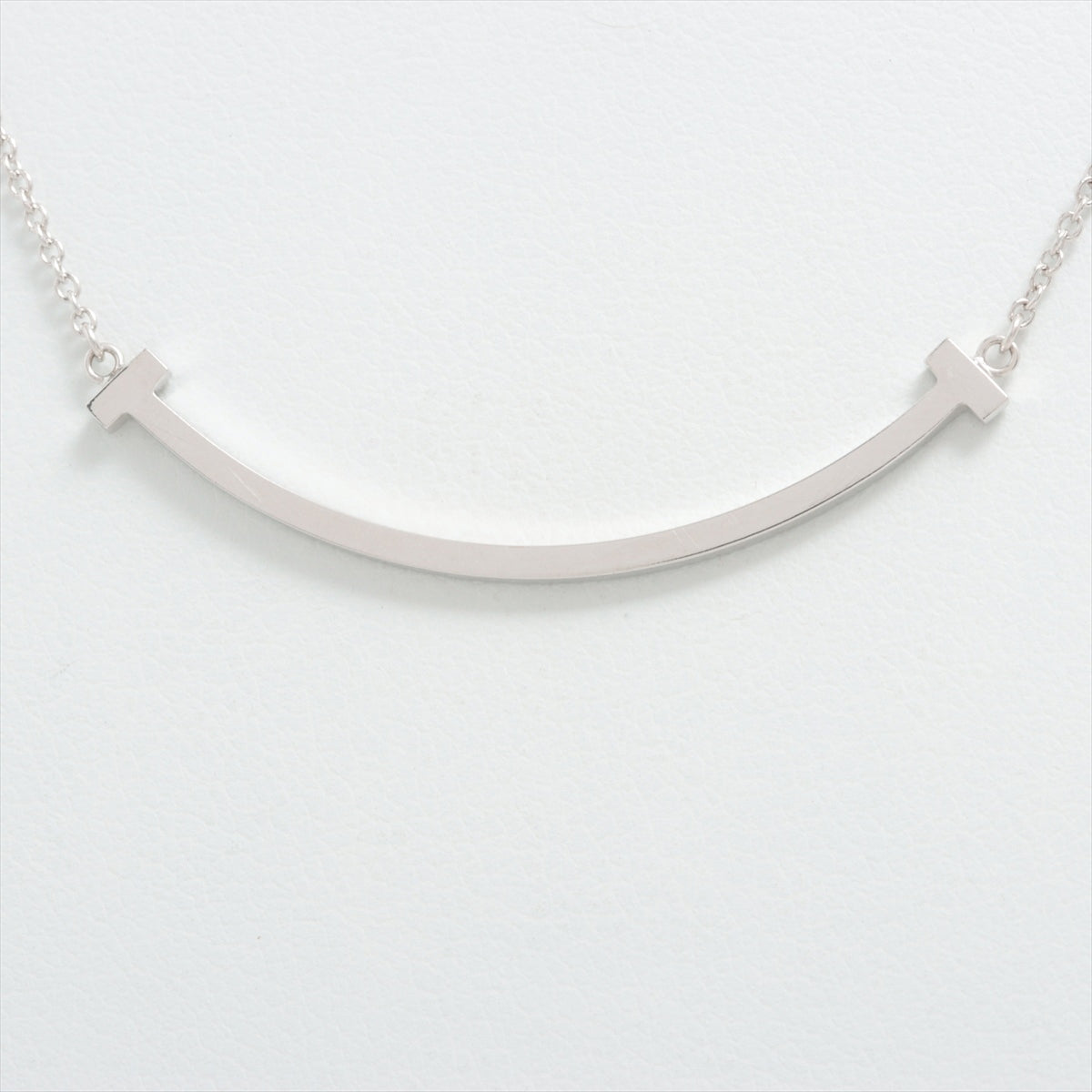 Tiffany T Smile Mini Necklace 750(WG) 3.0g