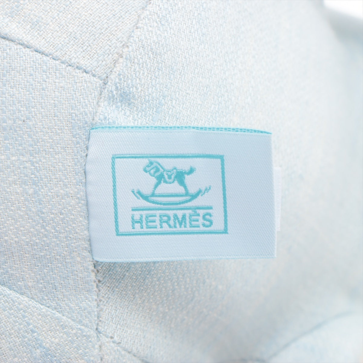Hermès Baby Elmie Stuffed toy Linen Blue