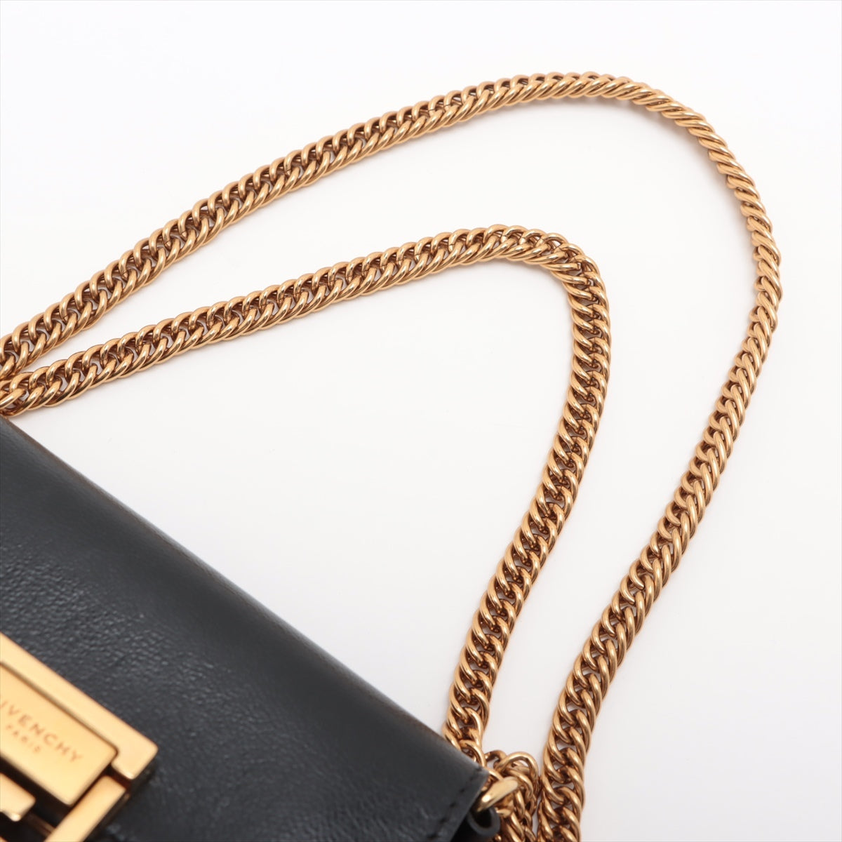 Givenchy Leather Chain Shoulder Bag Black