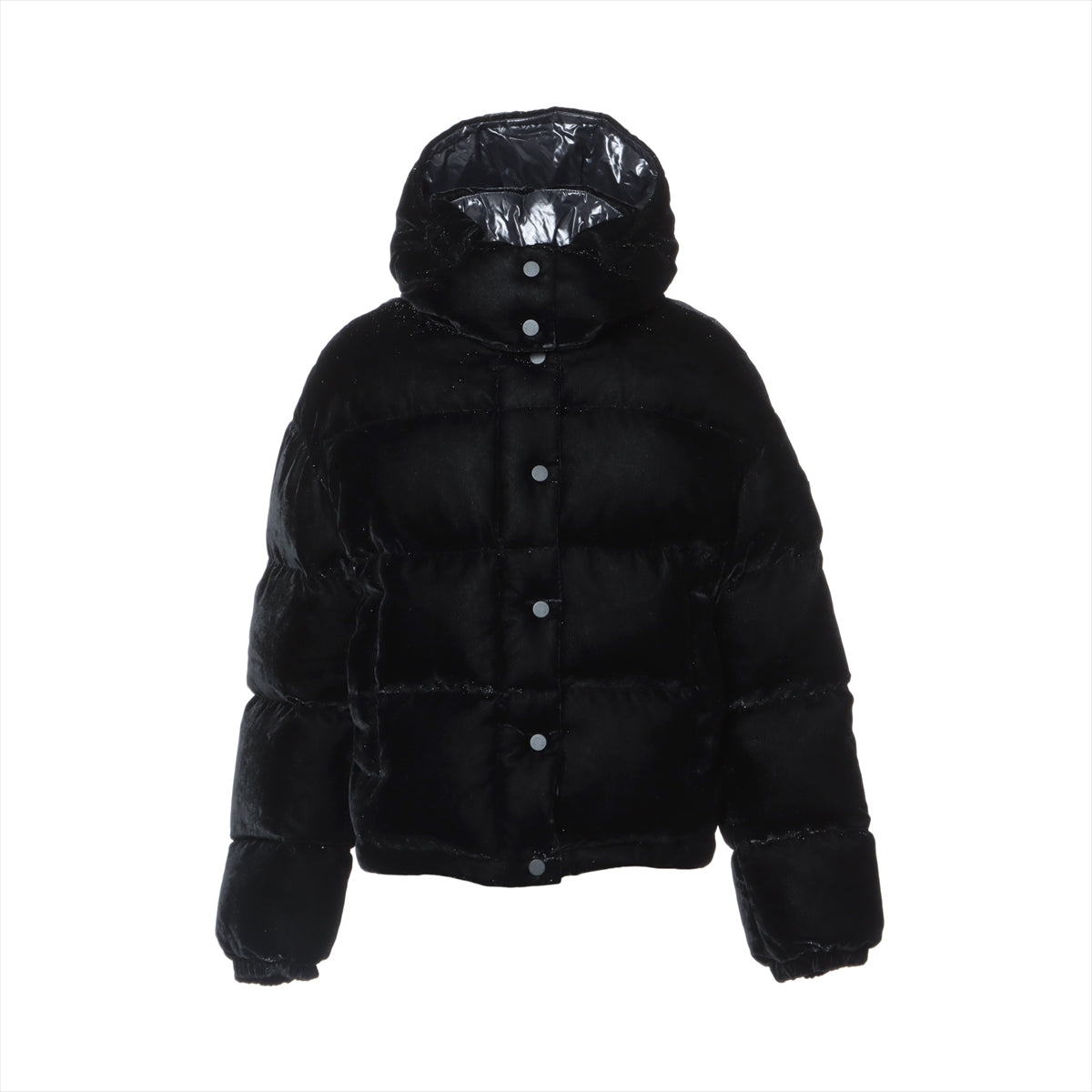 Moncler DAOS 21 years Polyester × Rayon Down jacket 0 Ladies' Black  Glitter Detachable hood