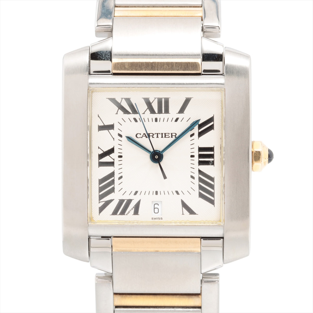 Cartier Tank Francaise W51005Q4 SS×YG AT Silver Dial