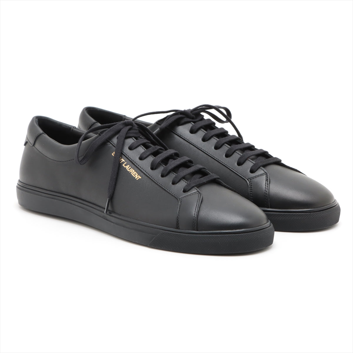 Saint Laurent Paris Leather Sneakers 46 Men's Black 606833 Is there a replacement string
