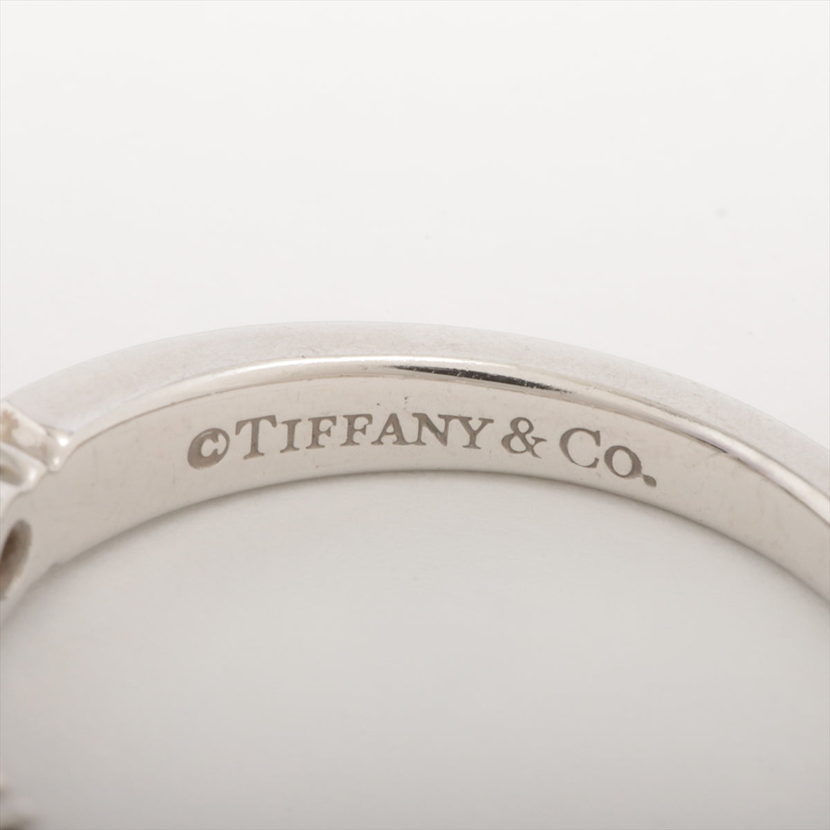 Tiffany Embrace Diamond Ring Pt950 4.5g