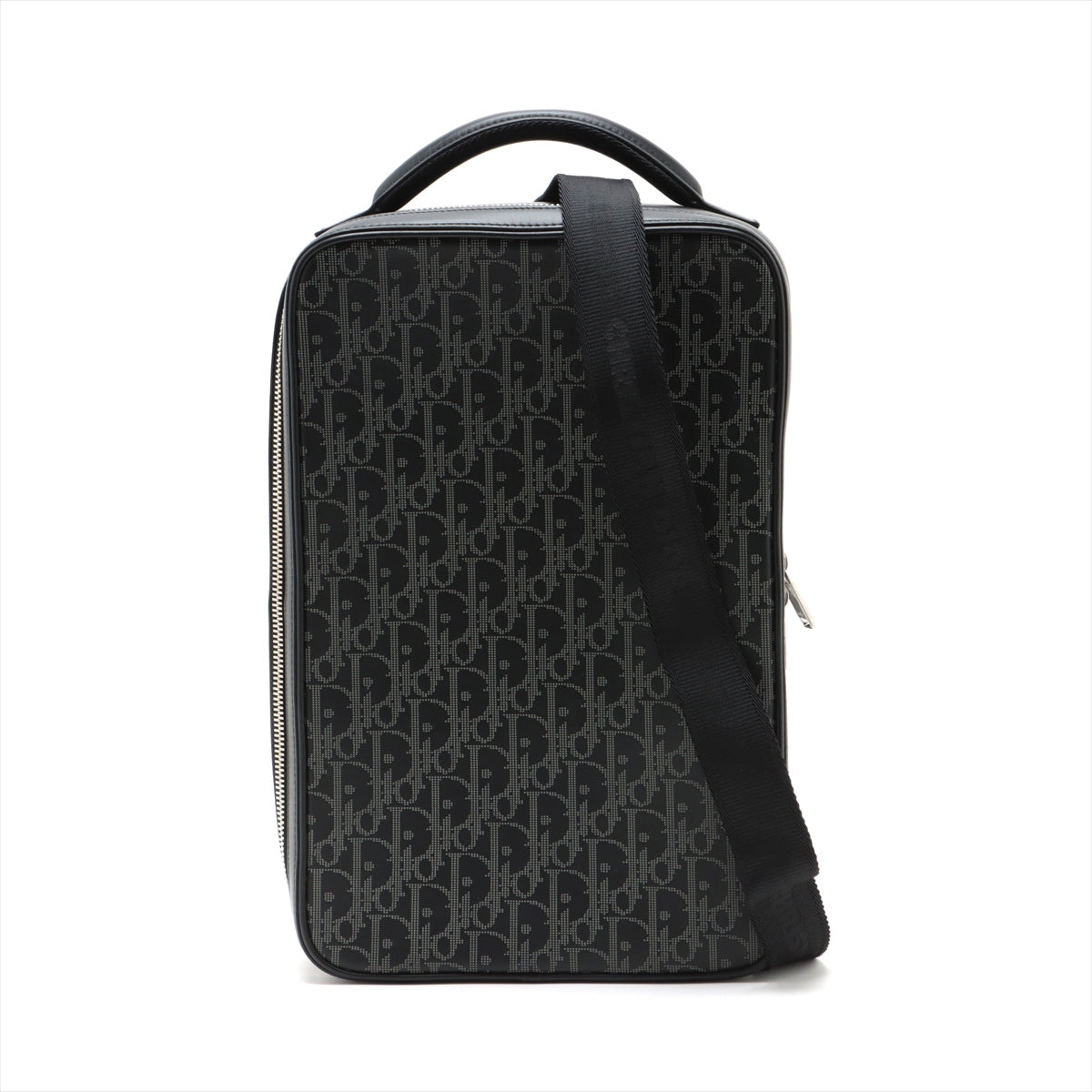 Dior Oblique Galaxy Leather 2 Way Shoulder Bag Black