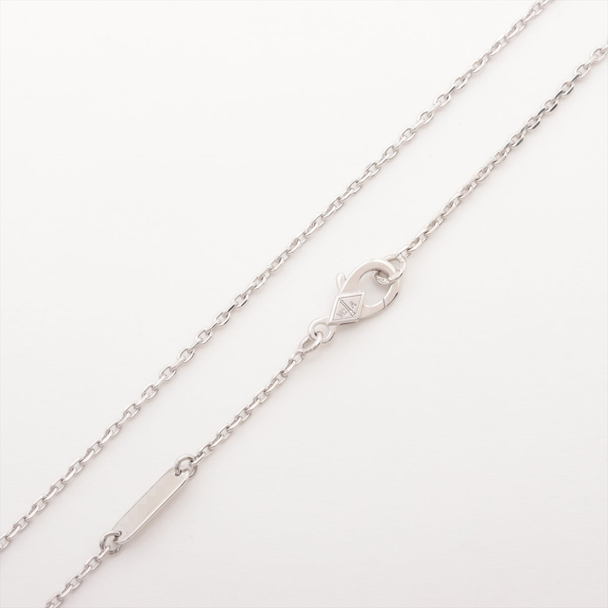 Van Cleef & Arpels Fleurette Small Diamond Necklace 750(WG) 4.7g