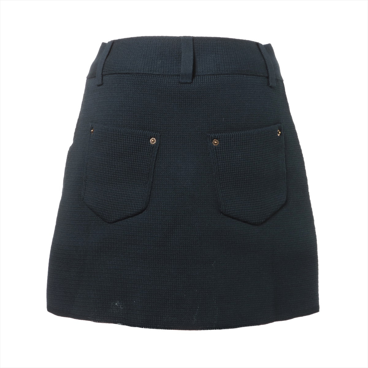 Louis Vuitton 24SS Cotton & nylon Knit Skirt S Ladies' Navy Blue  RW241WJ 1AFFT4 compact knit miniskirt