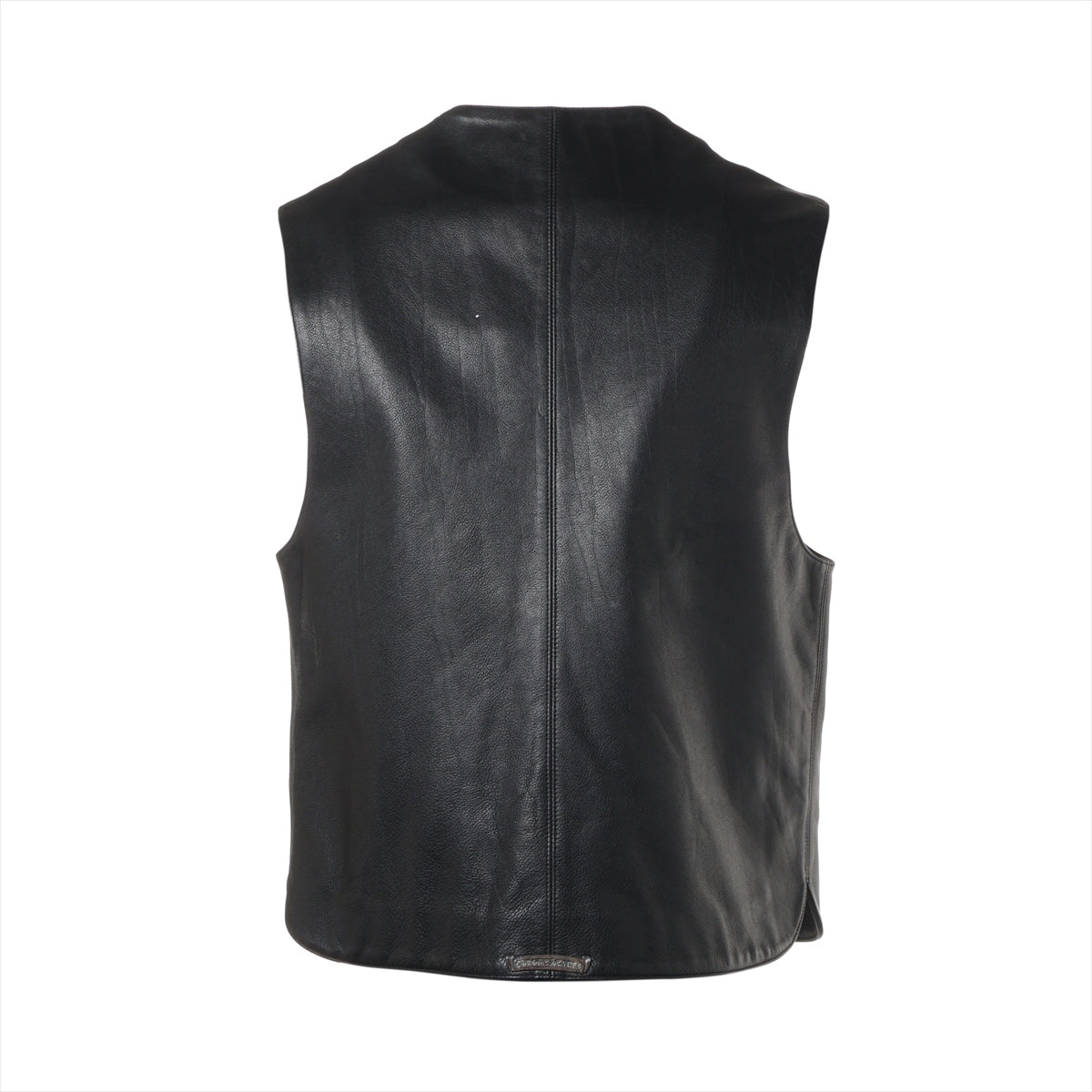 Chrome Hearts Vest Unknown material size M Black Leather BS flare button