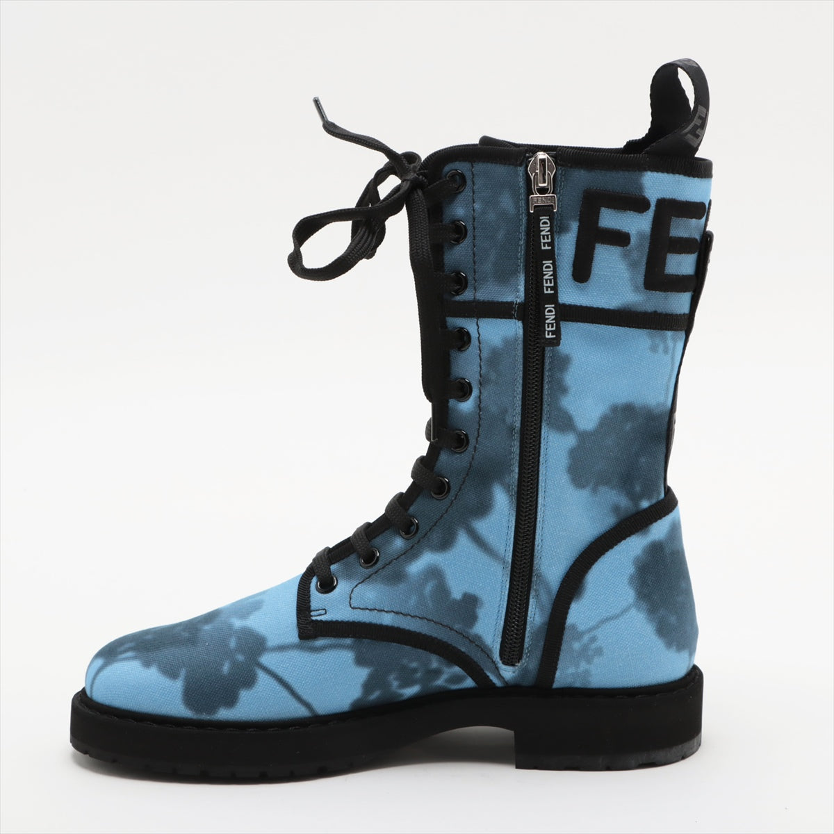 Fendi canvas Boots 37 1/2 Ladies' Blue There is a box