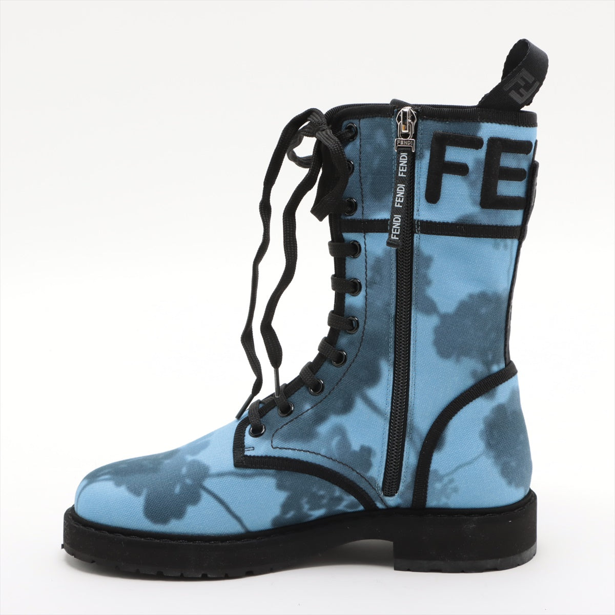 Fendi canvas Boots 37 Ladies' Blue box There is a bag