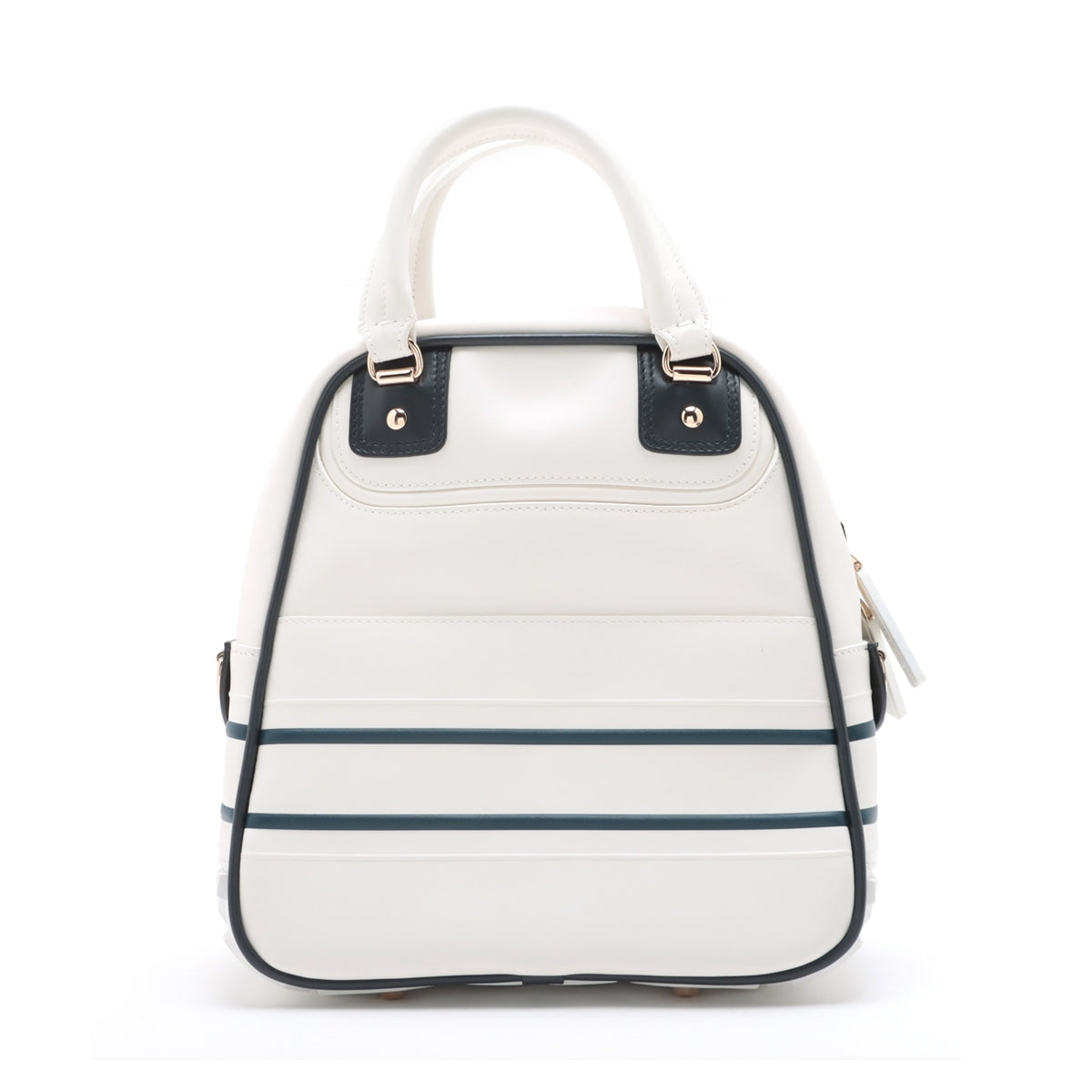 Christian Dior Vaib Leather 2 Way Handbag White