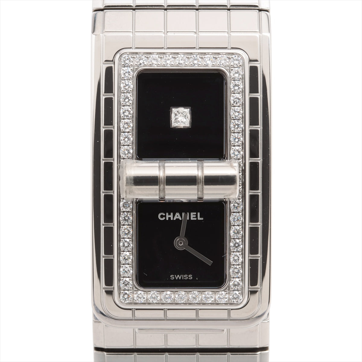 Chanel Code Coco H5145 SS QZ Black Dial
