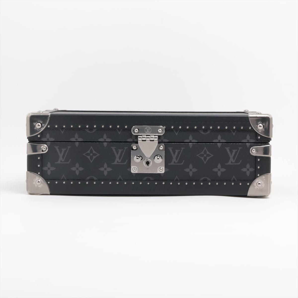 Louis Vuitton Monogram Eclipse Coffret 8 Montre M44127 Black Watch case