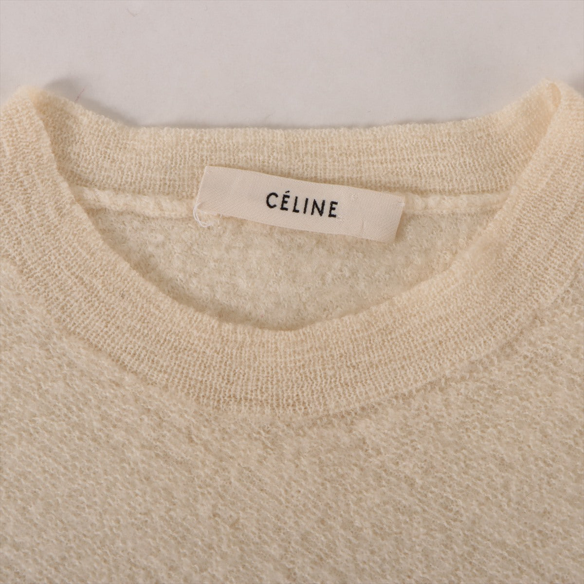 Celine Phoebe Cotton x Cashmere Knit S Ladies' Ivory  2 3AR7