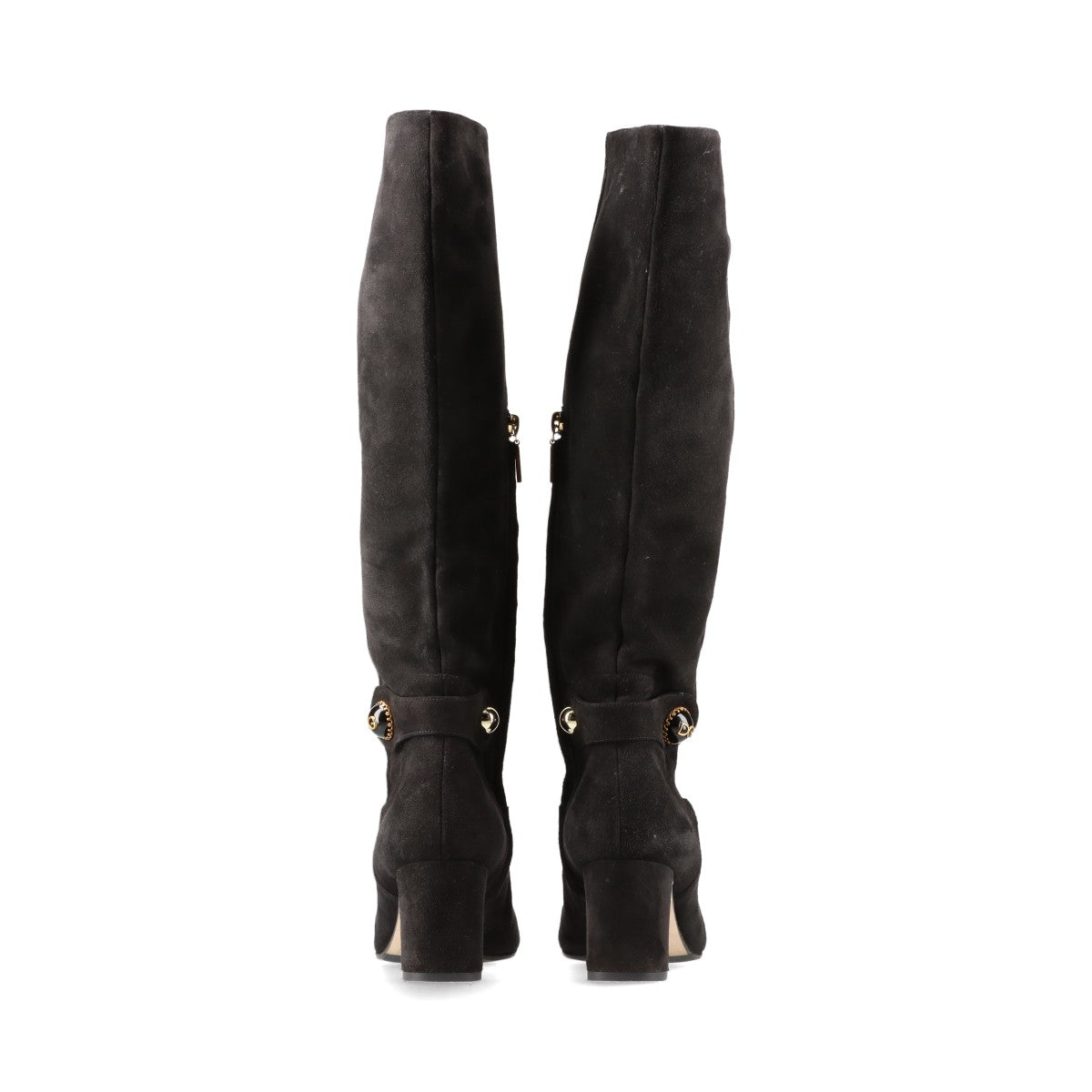 Dolce & Gabbana Suede Long boots 38 Ladies' Black Side zip